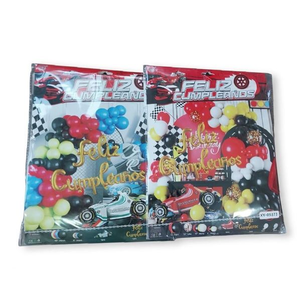 Imagen de Set 52 Globos Auto de Carrera