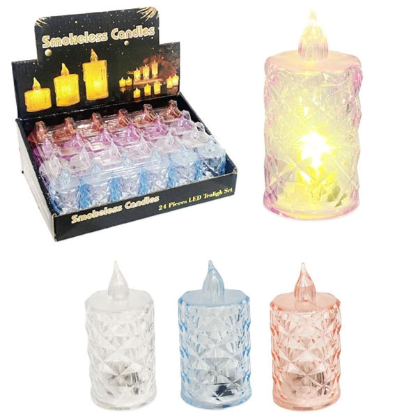 Imagen de Vela Acrílico Led Color x 24