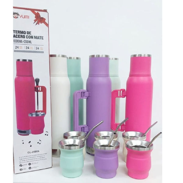 Imagen de Set Termo con Parlante, Mate y Bombilla