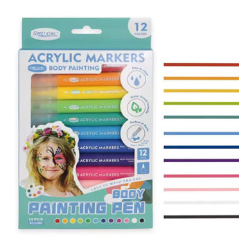 Imagen de Maquillaje Marcadores Body Painting x 12