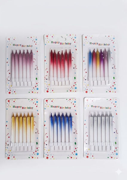 Imagen de Vela Corta Metalizada x 6