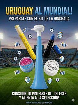 Imagen de Combo Uruguay Maquillaje Pintado
