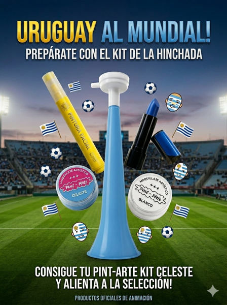 Imagen de Combo Uruguay Maquillaje Pintado