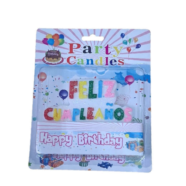 Imagen de Vela Plaqueta Feliz Cumpleaños