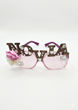 Imagen de Lentes Espejados Novia con Flores y Brillos
