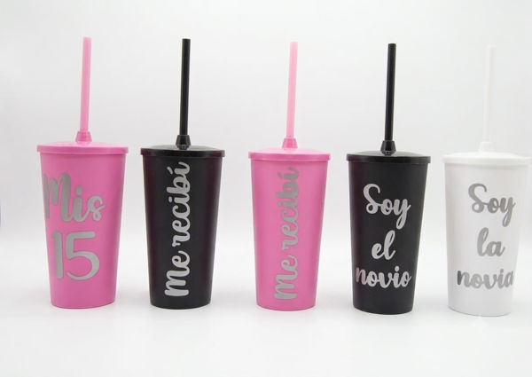 Imagen de Vaso Plástico Impreso Personalizado 600 ml
