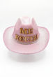 Imagen de Gorro Cowboy Tela Brillante Cinta Strass Me recibí