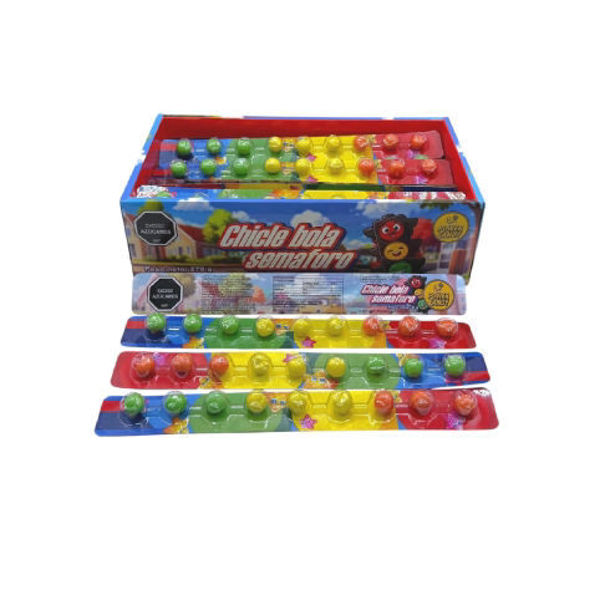 Imagen de Golosina Chicle Bola Semáforo x 30