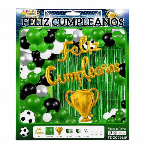 Imagen de Set 56 Globos, Cortina y Feliz Cumple