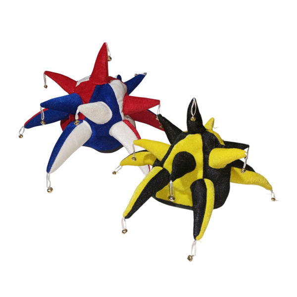 Imagen de Gorro Tela Combinado Picos con Cascabeles