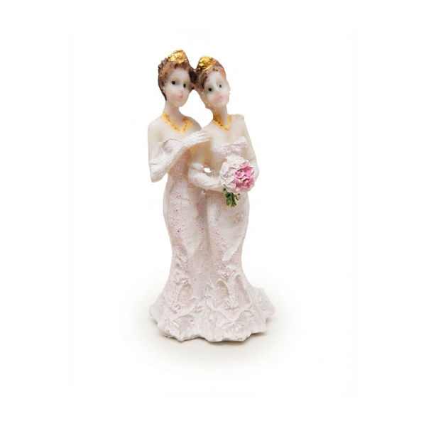 Imagen de Pareja Novias Resina 10 cm.