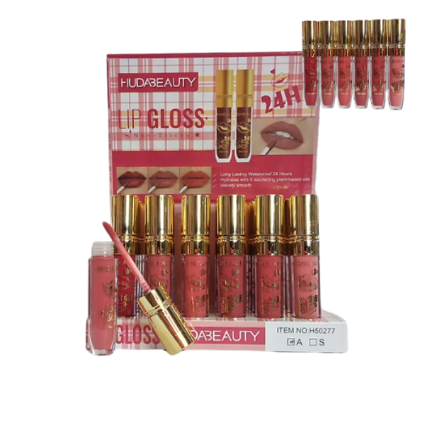 Imagen de Maquillaje Brillo Labial Líquido 12 ml 24 Horas Hudabeauty