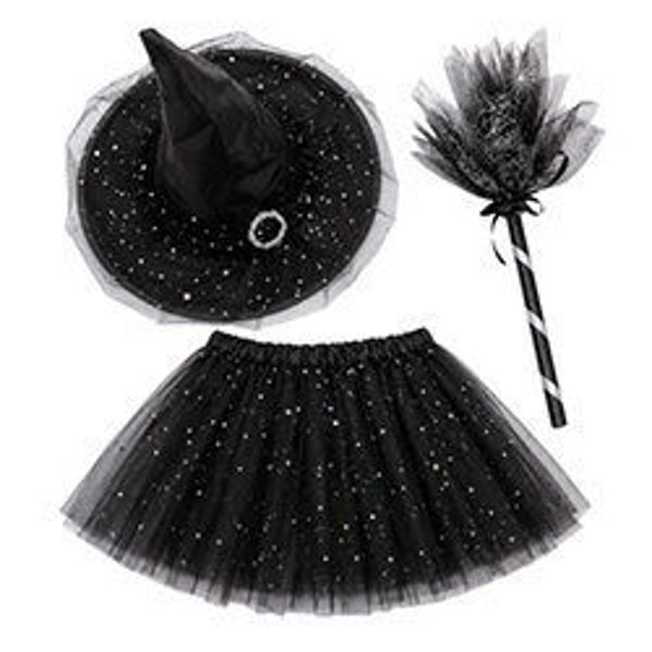 Imagen de Halloween Accesorios Bruja 3 Piezas con Brillos