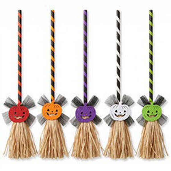Imagen de Halloween Escoba con Calabaza 84 cm
