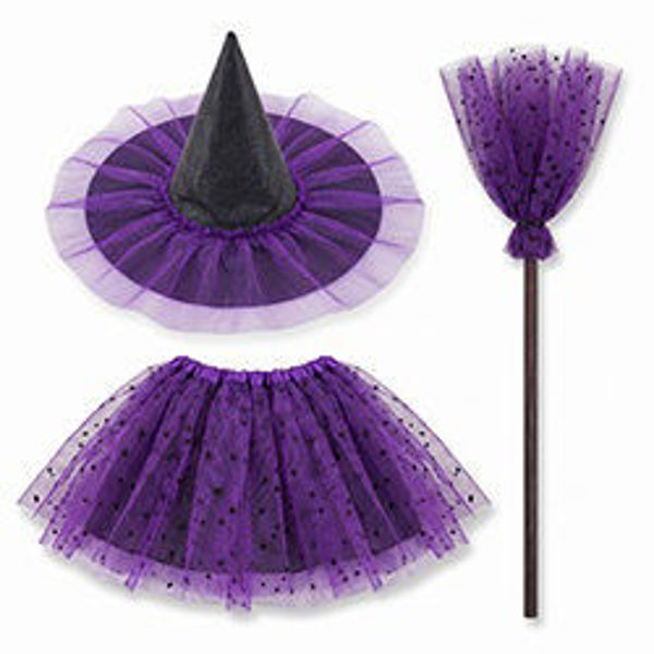 Imagen de Halloween Accesorios Bruja 3 Piezas Violeta