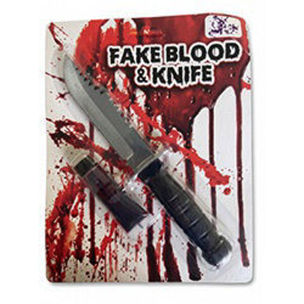 Imagen de Halloween Set Cuchillo y Sangre Falsa