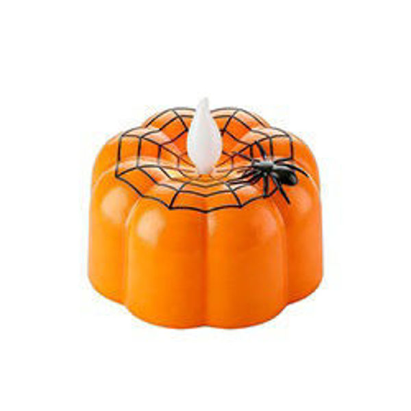Imagen de Halloween Vela Led con Telaraña